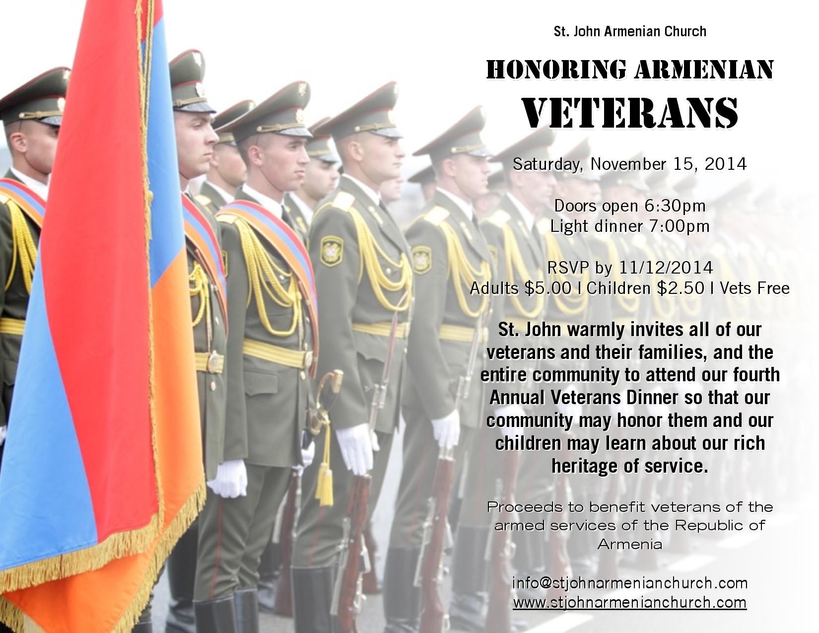 St. John Armenian Church Honors Armenian Veterans | St. John Armenian ...