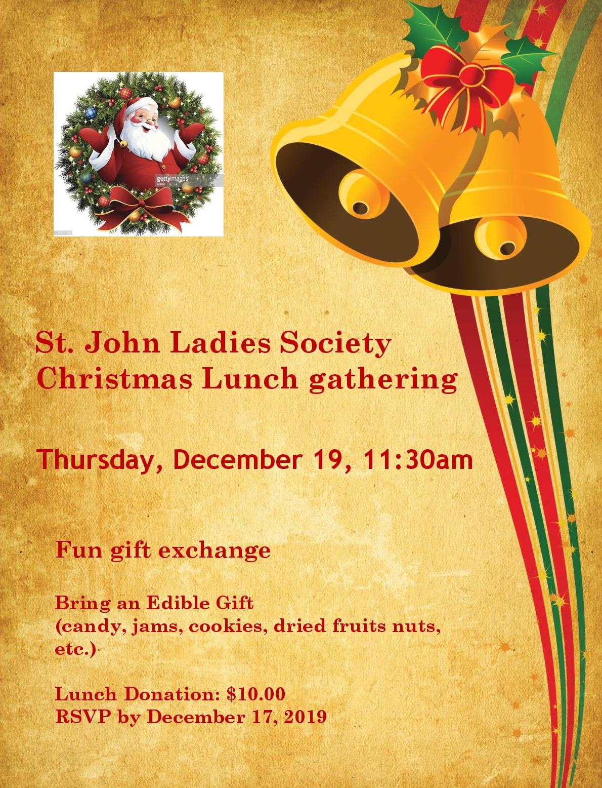 Ladies Society Christmas Luncheon 