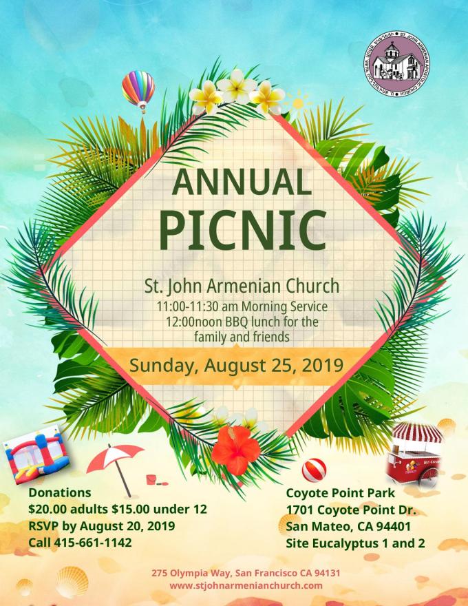 Awesome Summer Picnic | St. John Armenian Apostolic Church