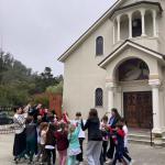 Bible Day Camp participants gathered outside St. John Armenian Church