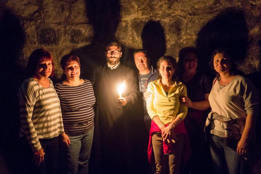 Candlelight service in the Pit of St. Gregory, Khor Virab