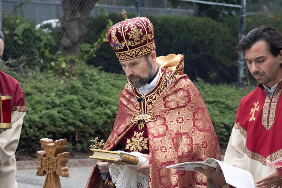 Clergy participate in the Great Blessing of Grapes at St. John Armenian Apostolic Church