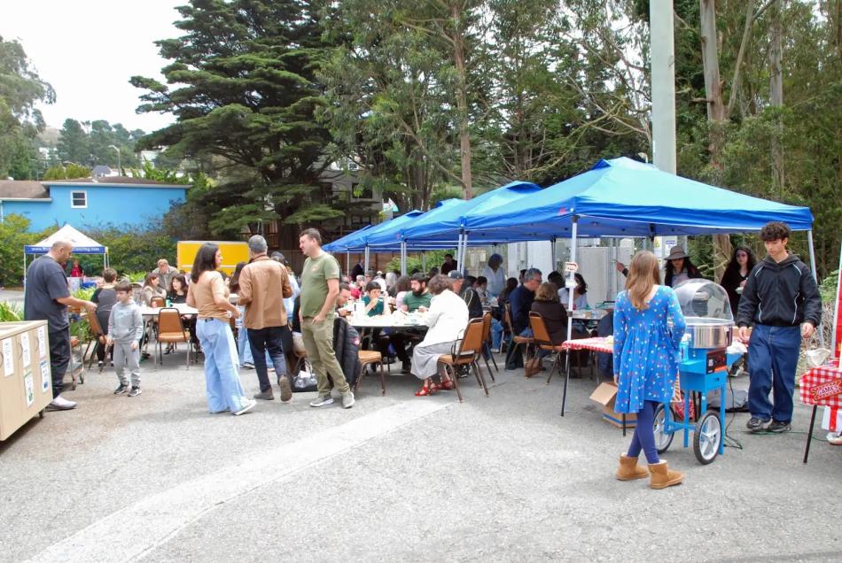 Parishioners gather for fellowship at the St. John parish picnic
