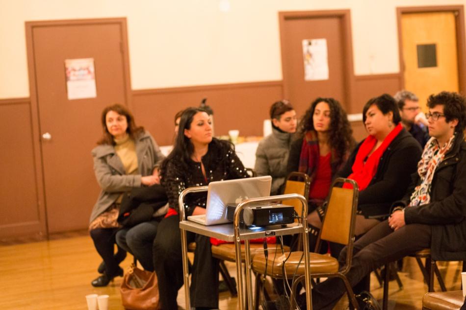 Attendees prior to the screening