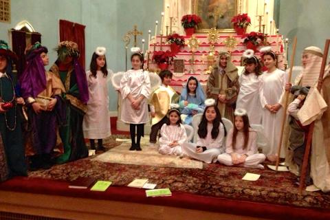 Our children arrayed in the Nativity of Christ
