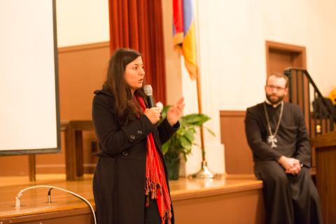 Director, Adrineh Gregorian, during the post screening Q&A