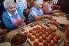 Volunteers preparing kufta for the St. John Armenian Food Festival